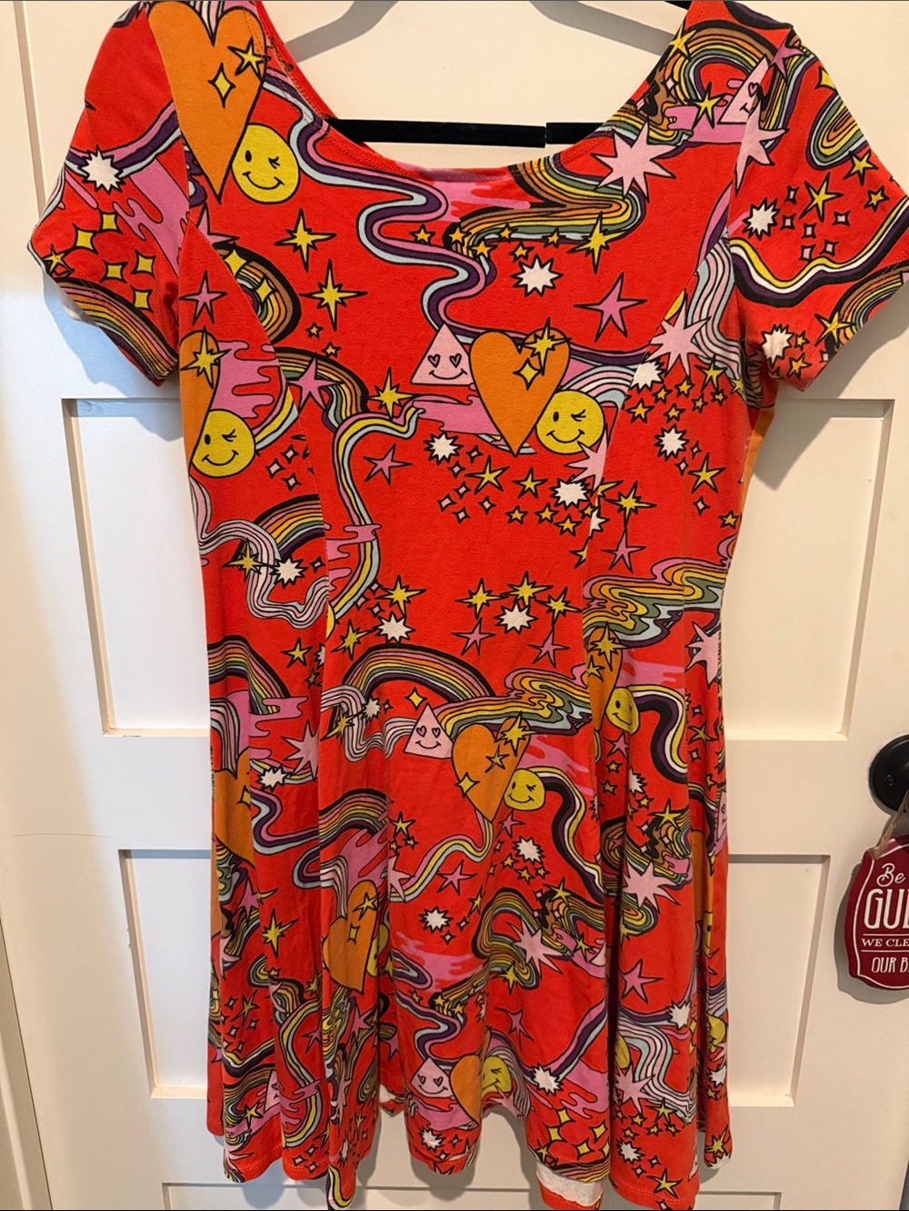 Nooworks ChaCha Smiley short sleeve Fit-and-Flare Dress XL - Picture 6 of 6